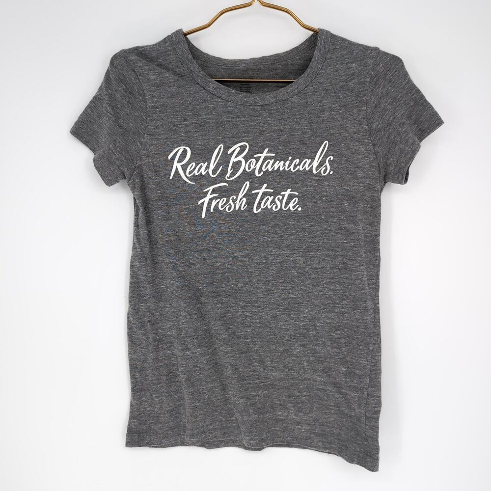 Ketel One Botanical Gray Grey Women's Crewneck Two Faced T-Shirt - Size M - VGUC